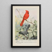 Glory le cardinal Kitty le moqueur chat - Louis Agassiz Fuertes — ingelijst kunstwerk aan de muur