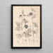 Herbier de la flore française Pl0051 - Louis Antoine Cusin — ingelijst kunstwerk aan de muur