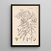 Herbier de la flore française Pl0160 - Louis Antoine Cusin — ingelijst kunstwerk aan de muur