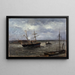 Quai à Anvers - Louis Artan — framed artwork on a wall
