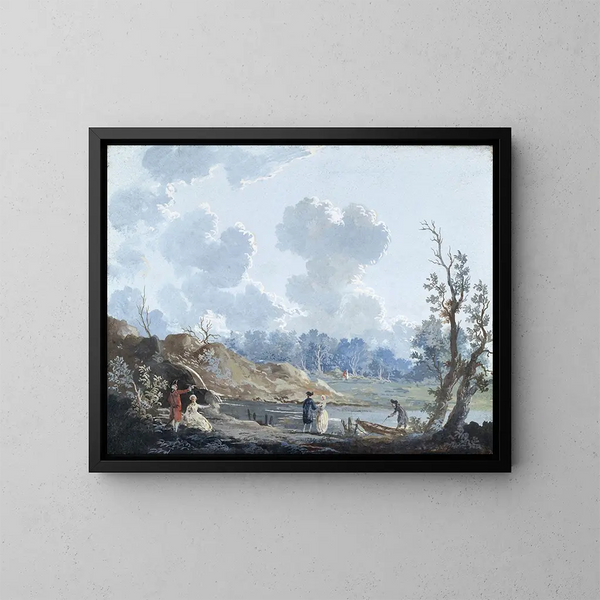 La Petite Cascade - Louis Bélanger — framed artwork on a wall