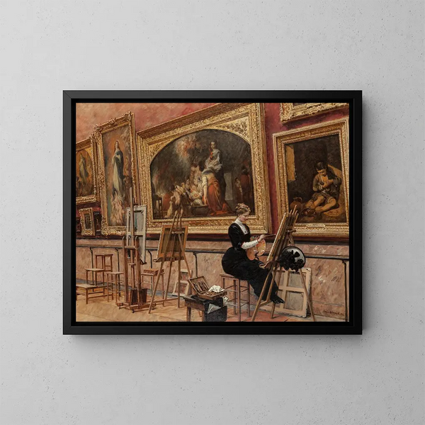 At the Louvre Museum, the Murillo - Louis Broud — framed artwork on a wall