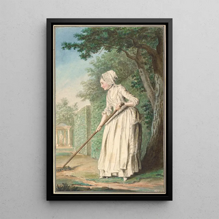 Louis Carrogis Carmontelle - The Duchess of Chaulnes as a Gardener in an Alle.webp
