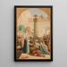 Sainte Geneviève distribuerend het brood aan de armen tijdens het beleg van Parijs - Louis Charles Timbal — ingelijst kunstwerk aan de muur