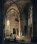 Vue intérieure van de kerk Saint-Benoît-le-Bestourné, de kapel Saint-Pierre of de Tournelle - Louis Courtin — weergave van het kunstwerk