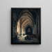 van het interieur van de kerk Saint-Benoît-le-Bestourné, de zuidelijke schip - Louis Courtin — ingelijst kunstwerk aan de muur