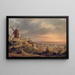 Parijs gezien vanaf de Butte Montmartre - Louis Daguerre — ingelijst kunstwerk aan de muur