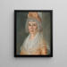 Marguerite Viger, echtgenote van Pierre Berthelet - Louis Dulongpré — ingelijst kunstwerk aan de muur