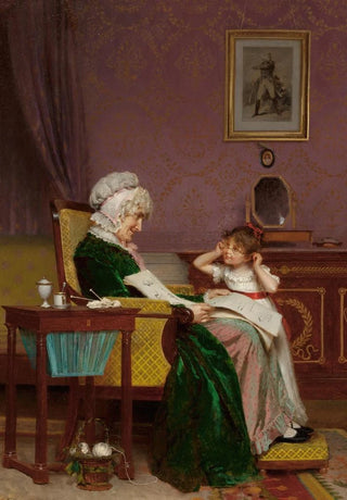Louis Emile Adan - The First Lesson.webp