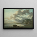 Maritiem landschap - Louis Gabriel Moreau — ingelijst kunstwerk aan de muur