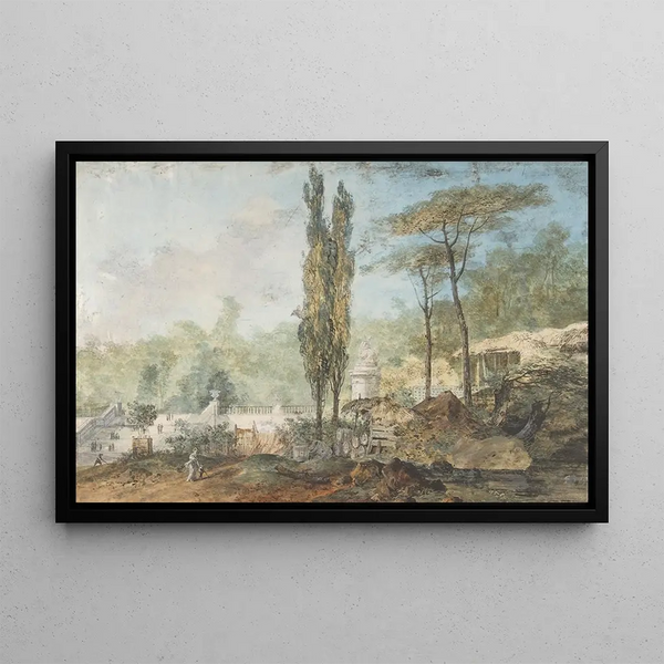 Louis Gabriel Moreau - View of a Park.webp
