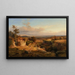 Landscape extended in the Roman countryside - Louis Gurlitt — framed artwork on a wall