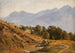 Landschapschilderij van de regio Dorf Tirol - Louis Gurlitt — weergave van het kunstwerk