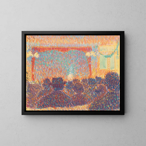 at the theater - Louis Hayet — framed artwork on a wall