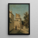 La rue du Mont-Cenis aan de hoek van de rue Saint-Vincent Montmartre 18e arrondissement - Louis Hista — ingelijst kunstwerk aan de muur
