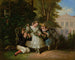Middag in de tuin - Louis Lang — weergave van het kunstwerk