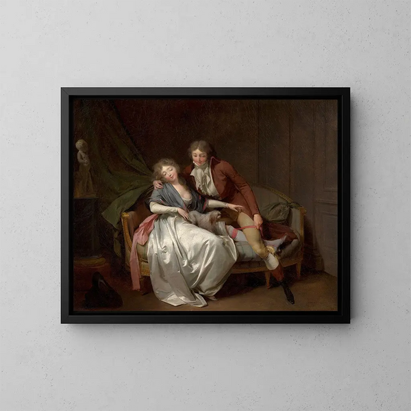 Défends-moi - Louis Léopold Boilly — framed artwork on a wall