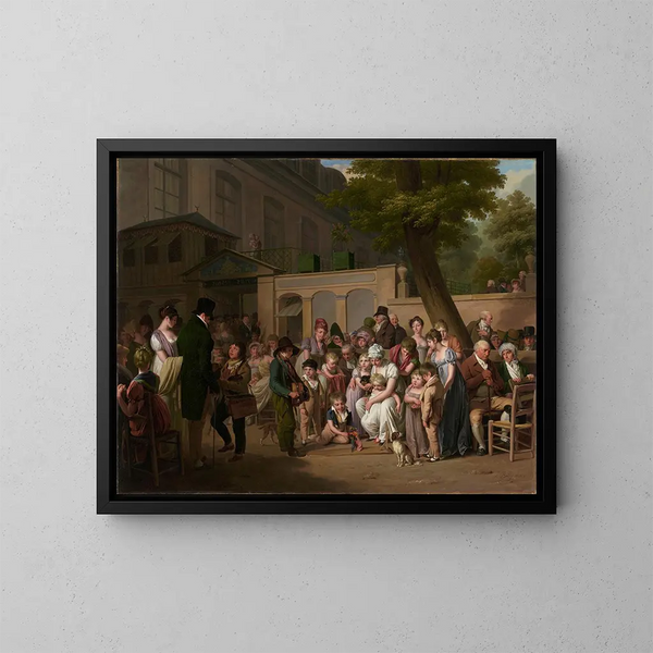 Entrance of the Turkish Garden - Louis Léopold Boilly — framed artwork on a wall