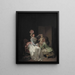 van het beeldje van Cupido - Louis Léopold Boilly — ingelijst kunstwerk aan de muur