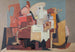 De Lezer - Louis Marcoussis — weergave van het kunstwerk