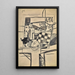 Natuurmoeite met schaakbord - Louis Marcoussis — ingelijst kunstwerk aan de muur