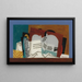 Glas en Viool - Louis Marcoussis — ingelijst kunstwerk aan de muur