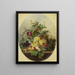 Natuurschilderij met fruit en bloemen - Louis Martinet — ingelijst kunstwerk aan de muur