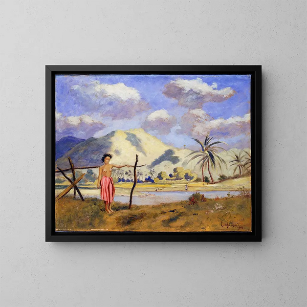 Samoa - Louis Michel Eilshemius — framed artwork on a wall