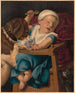 Baby in moeilijkheden - Louis Prang — weergave van het kunstwerk