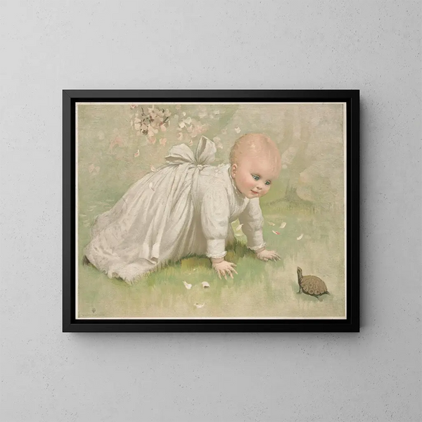 What is it? - Louis Prang — framed artwork on a wall