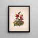 Een vogel met herfstbladeren - Louis Prang Co — ingelijst kunstwerk aan de muur
