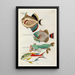Poissons écrevisses et crabes de diverses couleurs et figures extraordinaires Pl038 - Louis Renard — ingelijst kunstwerk aan de muur