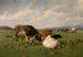 Bétail dans le pré - Louis Robbe — weergave van het kunstwerk