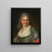 Portret van een vrouw - Louis Rolland Trinquesse — ingelijst kunstwerk aan de muur