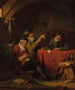 Een interieur met een vrolijk gezelschap - Louis Somers — weergave van het kunstwerk