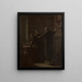 Bibliothecaris - Louis Somers — ingelijst kunstwerk aan de muur