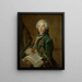 Portrait painting of Arnoldus van Rijneveld - Louis Tocqué — framed artwork on a wall