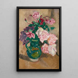 Louis Valtat - Bouquet de roses la cruche verte.webp