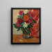 Dahlias, de glazen kruik voor een rode wandtapijt - Louis Valtat — ingelijst kunstwerk aan de muur