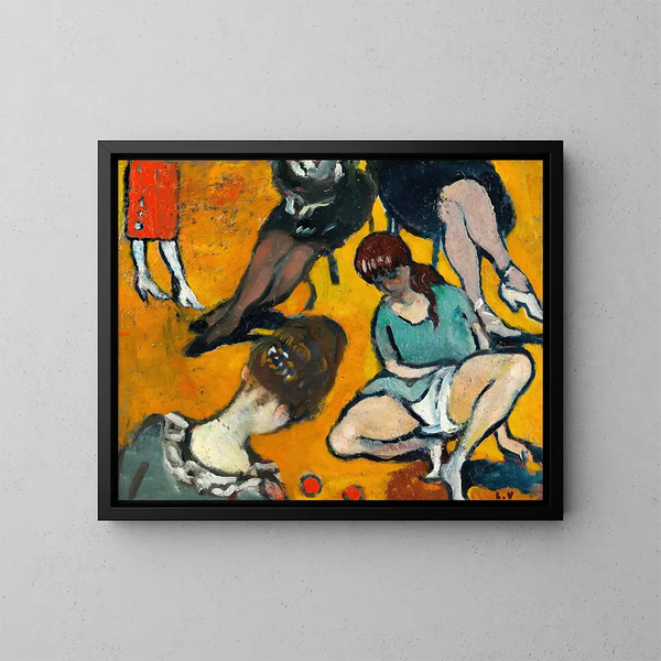 Meisje dat in het bos speelt - Louis Valtat — ingelijst kunstwerk aan de muur