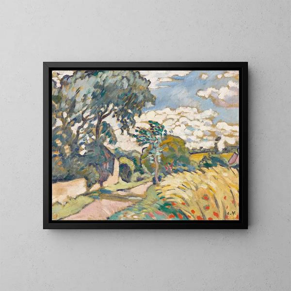 La maison au bord de la route en Normandie - Louis Valtat — ingelijst kunstwerk aan de muur