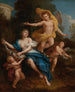 Zéphyr die de flora bekroont - Louis de Boullogne de Jonge — weergave van het kunstwerk