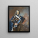 Auguste II le Fort 1670-1733 electeur de Saxe koning van Polen - Louis de Silvestre — ingelijst kunstwerk aan de muur
