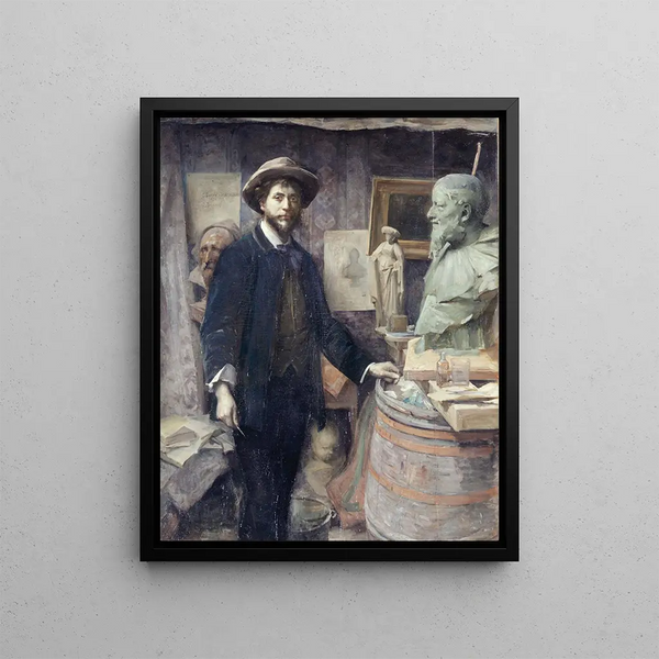 Louise Catherine Breslau - Portrait de Jean Carris dans son atelier.webp