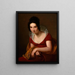 Portret van anonieme vrouw - Louise Marie Jeanne Hersent — ingelijst kunstwerk aan de muur