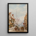 High Street Salisbury - Louise Rayner — framed artwork on a wall