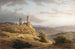 Landschap met berg en ruïne - Louwrens Hanedoes — weergave van het kunstwerk