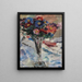Asters in een kelkglas - Lovis Corinth — ingelijst kunstwerk aan de muur