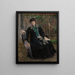 Portret van mevrouw Charlotte Berend-Corinth in de tuin - Lovis Corinth — ingelijst kunstwerk aan de muur