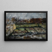 Uitzicht vanaf de Münchense werkplaats - Lovis Corinth — ingelijst kunstwerk aan de muur